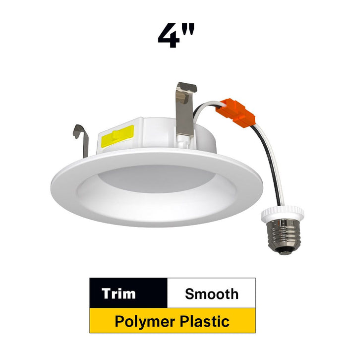 Halco - RDLC-4-CS-ST-120V - Resi Retrofit Downlight 4" 700lm Smooth 27-50K Triac Dim 7.5W product image