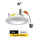 Halco - RDLC-4-CS-ST-120V - Resi Retrofit Downlight 4" 700lm Smooth 27-50K Triac Dim 7.5W product image