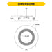 Halco - RDLC-6-CS-BT-120V - Resi Retrofit Downlight 6" 900lm Baffle 27-50K Triac Dim 10W product image