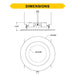 Halco - RDLC-6-CS-ST-120V - Resi Retrofit Downlight 6" 900lm Smooth 27-50K Triac Dim 10W product image