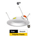 Halco - RDLC-6-CS-ST-120V - Resi Retrofit Downlight 6" 900lm Smooth 27-50K Triac Dim 10W product image