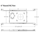 Halco - ACC-NCP-ABH-4R - 4" NC Rough-in Pan with Adj. Bar Hangers for Slim Downlights product image