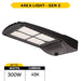 Sektor Area Lights Halco - SAL2-4-LS-CS-T35X-U-BZ - Area Light G2 300W CCT & Lumen Select BZ 3-Pin & Z10 T3/T5 Halco Lighting Technologies