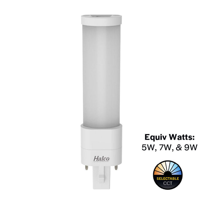 LED CFL Replacement Plug-ins Halco - PLS3H-8CS-HYB-G23-LED2 - LED 2-Pin Plug-in Single Tube Horz G23 CCT Select Hybrid Non-Dim Halco Lighting Technologies