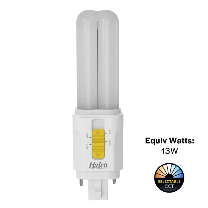 LED CFL Replacement Plug-ins Halco - PLD5O-8CS-HYB-G24D-LED2 - LED 2-Pin Plug-in DBL Tube Omni G24D 5W Select Hybrid Non-Dim Halco Lighting Technologies