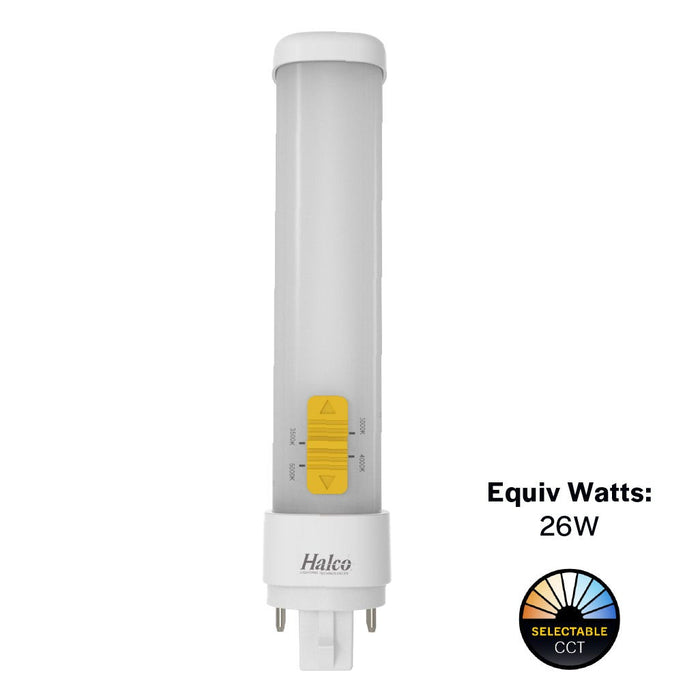 LED CFL Replacement Plug-ins Halco - PLD9H-8CS-DIR-G24Q-LED2-D - LED 4-Pin Plug-in DBL Tube Horz G24Q CCT Select Type A Dim Halco Lighting Technologies