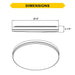 Halco - FM-SD15-CS-BN-120V - Brush Nickel Trim Slim Drum Flush Mount 15" CCT Select Dim product image