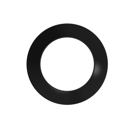 Halco - SMD-4-TRM-BK - Surface Mount Downlight 4in Round Trim Black product image