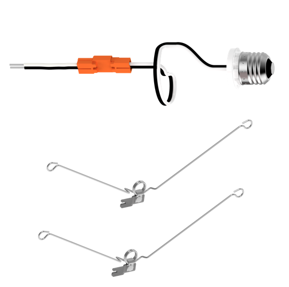 Halco - SMD-6-8-E26-KIT - Surface Mount 6in & 8in E26 Adapter Mount Kit Torsion Spring product image