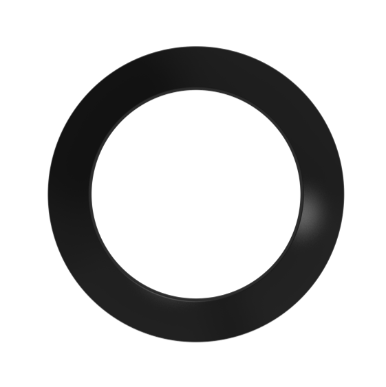 Halco - SMD-6-TRM-BK - Surface Mount Downlight 6in Round Trim Black product image