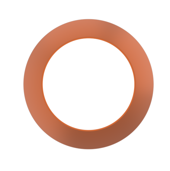 Halco - SMD-6-TRM-BC - Surface Mount Downlight 6in Round Trim Brushed Copper product image