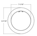 Halco - SMD-8-CS-120V - Surface Downlight 8in 18W 1500L CCT Select 120V Triac Dim product image