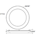 Halco - SMD-8-TRM-BC - Surface Mount Downlight 8in Round Trim Brushed Copper product image