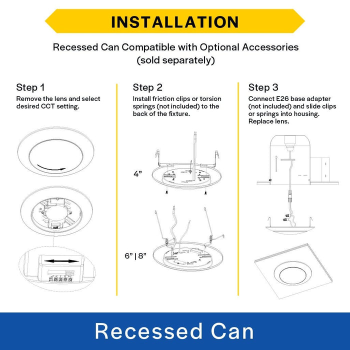 Halco - SMD-6-CS-120V - Surface Downlight 6in 15W 1230L CCT Select 120V Triac Dim product image