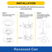 Halco - SMD-8-CS-120V - Surface Downlight 8in 18W 1500L CCT Select 120V Triac Dim product image