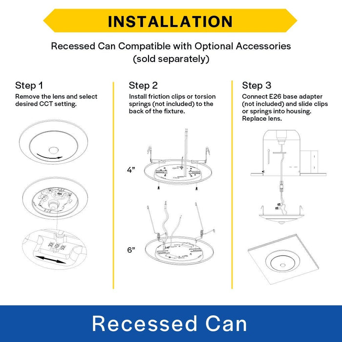 Halco - SMD-4-CS-120V-PIR - Surface Downlight 4in 10W 820L CCT Select 120V Triac Dim PIR product image