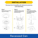 Halco - SMD-4-CS-120V-PIR - Surface Downlight 4in 10W 820L CCT Select 120V Triac Dim PIR product image