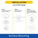 Halco - SMD-4-CS-120V-PIR - Surface Downlight 4in 10W 820L CCT Select 120V Triac Dim PIR product image