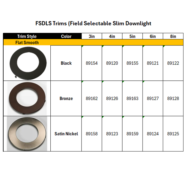 Halco - FSDLS5FR12/CCT/LED - LED Slim Downlight 5in 10W 2700K-5000K CCT Select Dimm JA-8 product image