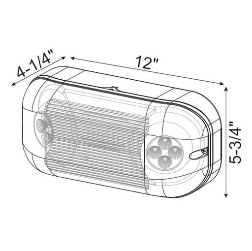 Halco - EMG-WLEM-WH - Emergence Wet-Location Emergency Light Unit product image