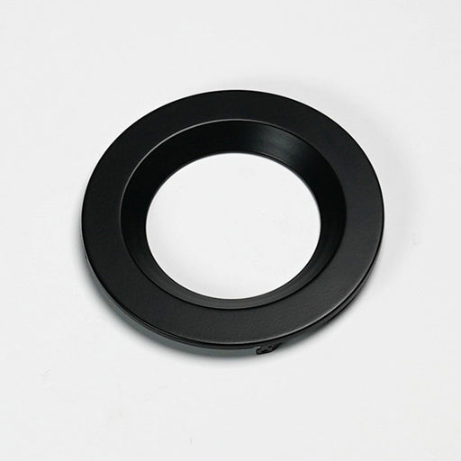 Halco - DFDLS4-RT-RD-RC-BK - Recessed Smooth Trim 4in Black for Slim Downlight product image