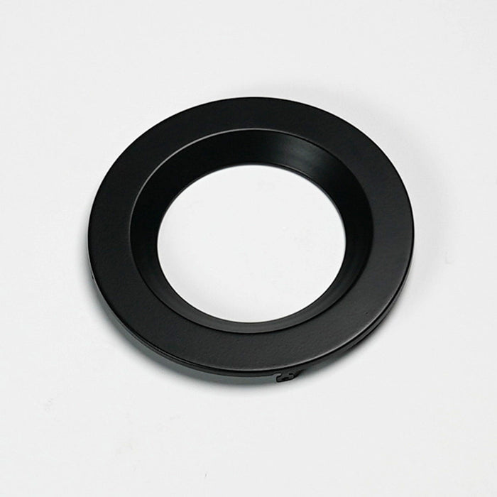 Halco - DFDLS4-RT-RD-RC-BK - Recessed Smooth Trim 4in Black for Slim Downlight product image