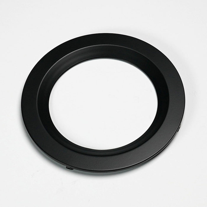 Halco - DFDLS6-RT-RD-RC-BK - Recessed Smooth Trim 6in Black for Slim Downlight product image