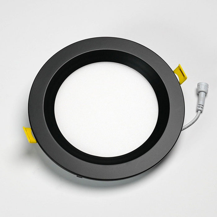 Halco - DFDLS6-RT-RD-RC-BK - Recessed Smooth Trim 6in Black for Slim Downlight product image
