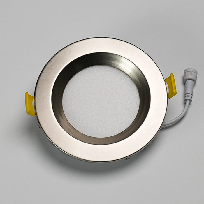 Halco - DFDLS4-RT-RD-RC-SN - Recessed Smooth Trim 4in Satin Nickel for Slim Downlight product image