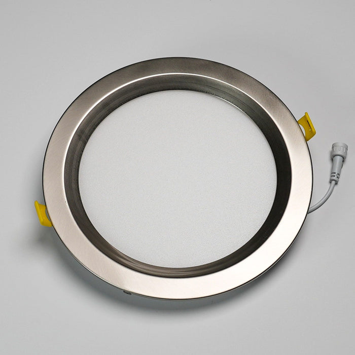 Halco - DFDLS8-RT-RD-RC-SN - Recessed Smooth Trim 8in Satin Nickel for Slim Downlight product image