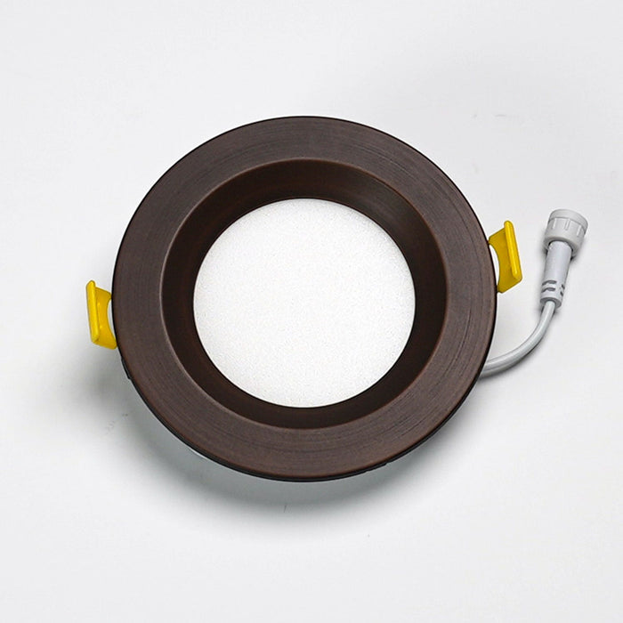 Halco - DFDLS4-RT-RD-RC-BZ - Recessed Smooth Trim 4in Bronze for Slim Downlight product image