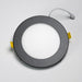 Halco - DFDLS6-RT-RD-BK - Flat Smooth Trim 6in Black for Slim Downlight product image