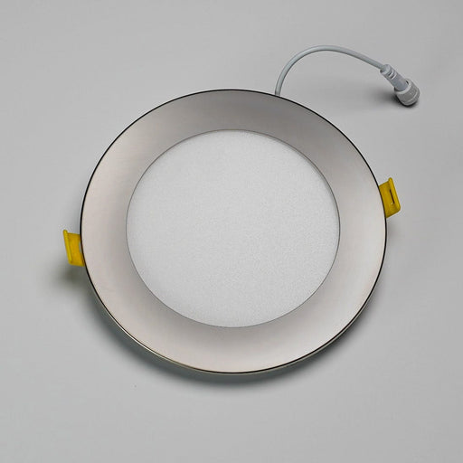 Halco - DFDLS6-RT-RD-SN - Flat Smooth Trim 6in Satin Nickel for Slim Downlight product image