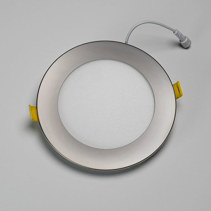 Halco - DFDLS6-RT-RD-SN - Flat Smooth Trim 6in Satin Nickel for Slim Downlight product image
