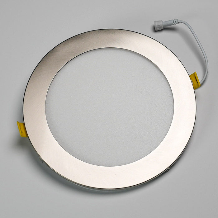 Halco - DFDLS8-RT-RD-SN - Flat Smooth Trim 8in Satin Nickel for Slim Downlight product image