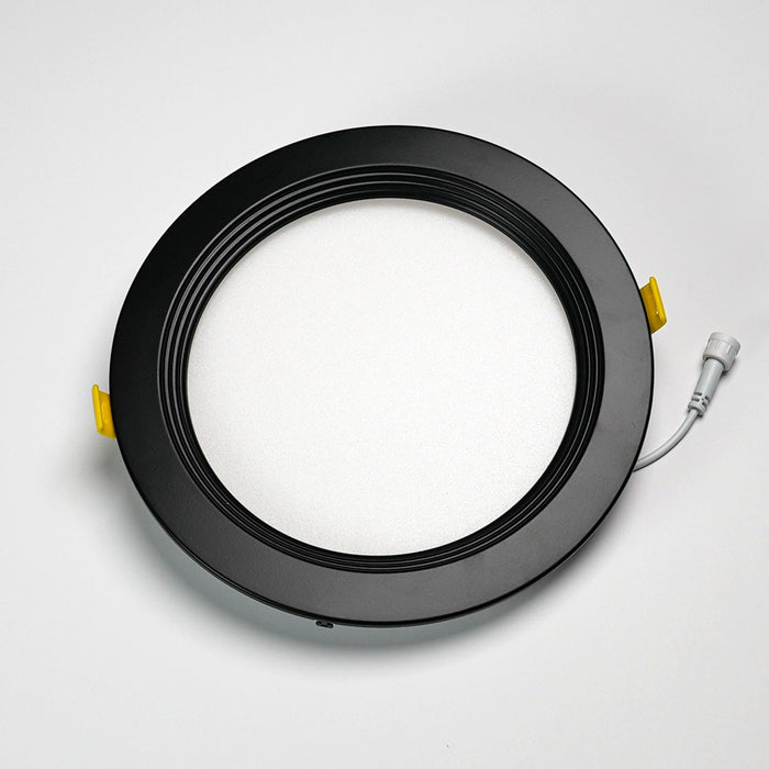 Halco - DFDLS8-RT-RD-BT-BK - Recessed Baffle Trim 8in Black for Slim Downlight product image