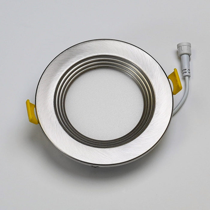 Halco - DFDLS4-RT-RD-BT-SN - Recessed Baffle Trim 4in Satin Nickel for Slim Downlight product image
