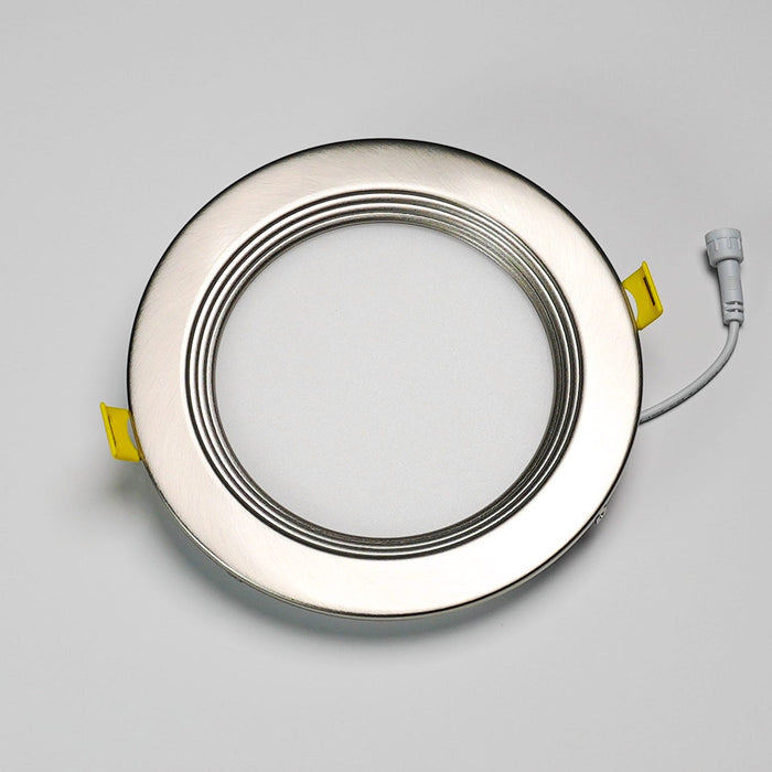 Halco - DFDLS6-RT-RD-BT-SN - Recessed Baffle Trim 6in Satin Nickel for Slim Downlight product image