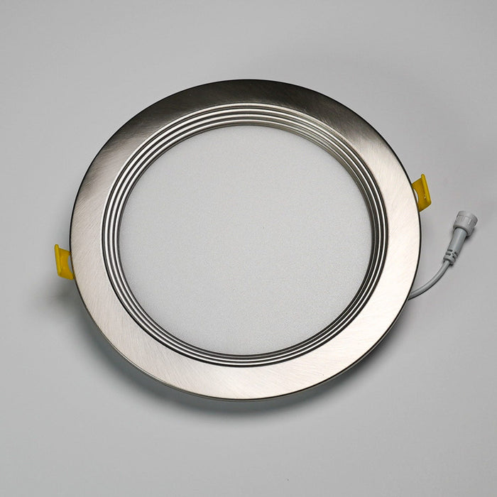 Halco - DFDLS8-RT-RD-BT-SN - Recessed Baffle Trim 8in Satin Nickel for Slim Downlight product image