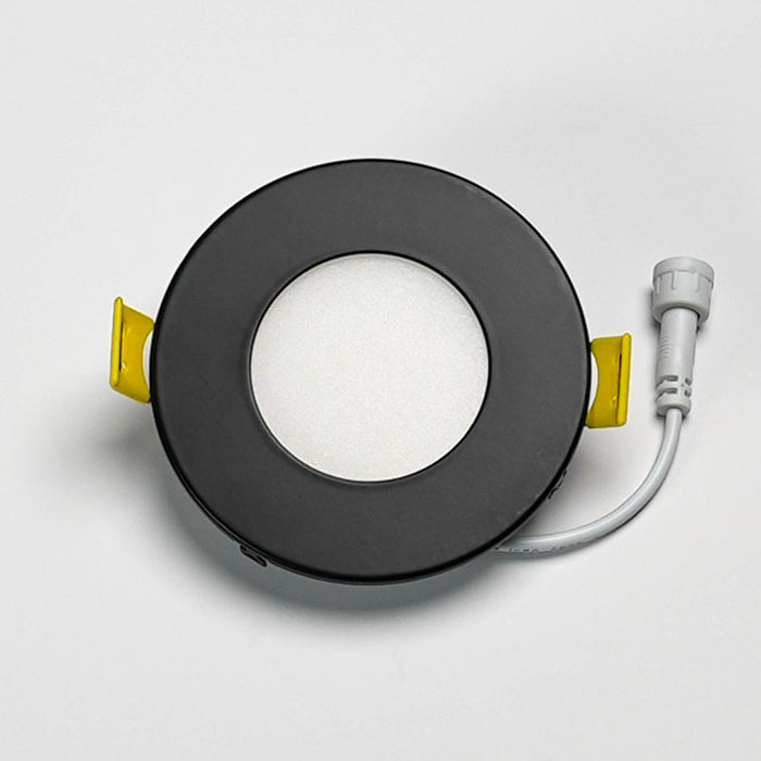 Halco - DFDLS3-RT-RD-BK - Flat Smooth Trim 3in Black for Slim Downlight product image