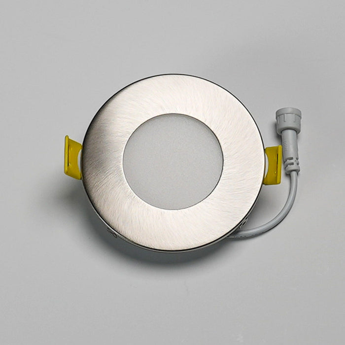 Halco - DFDLS3-RT-RD-SN - Flat Smooth Trim 3in Satin Nickel for Slim Downlight product image