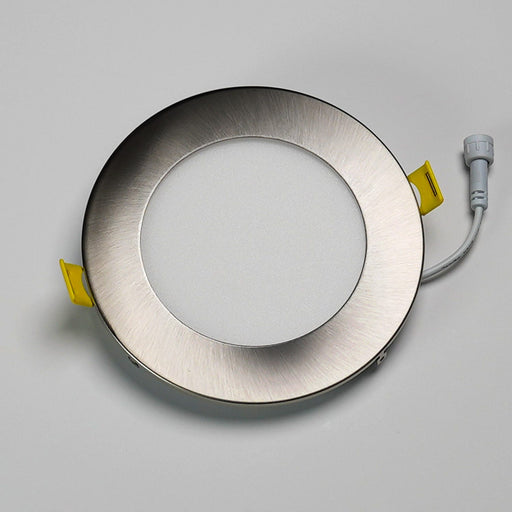 Halco - DFDLS5-RT-RD-SN - Flat Smooth Trim 5in Satin Nickel for Slim Downlight product image