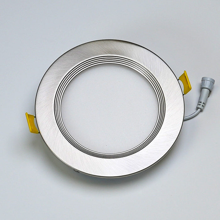 Halco - DFDLS5-RT-RD-BT-SN - Recessed Baffle Trim 5in Satin Nickel for Slim Downlight product image