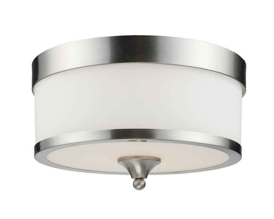 Flush Mount Z-Lite 308F-BN Brushed Nickel Cosmopolitan 3 Light Flush Mount Z-Lite