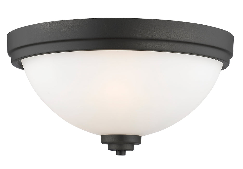 Flush Mount Z-Lite 443F3-BRZ Bronze Ashton 3 Light Flush Mount Z-Lite