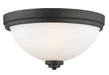 Flush Mount Z-Lite 443F3-BRZ Bronze Ashton 3 Light Flush Mount Z-Lite