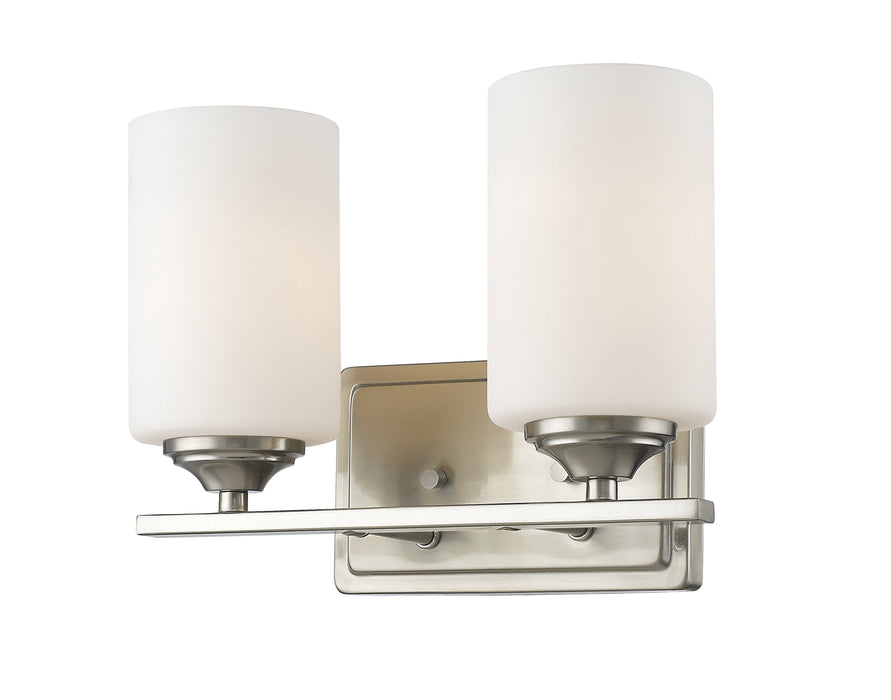 Vanity Light Z-Lite 435-2V-BN Brushed Nickel Bordeaux 2 Light Vanity Z-Lite