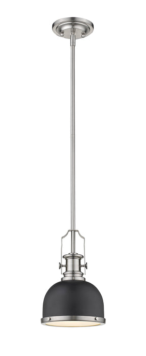 Pendant Z-Lite 725MP-MB+BN Matte Black + Brushed Nickel Melange 1 Light Pendant Z-Lite