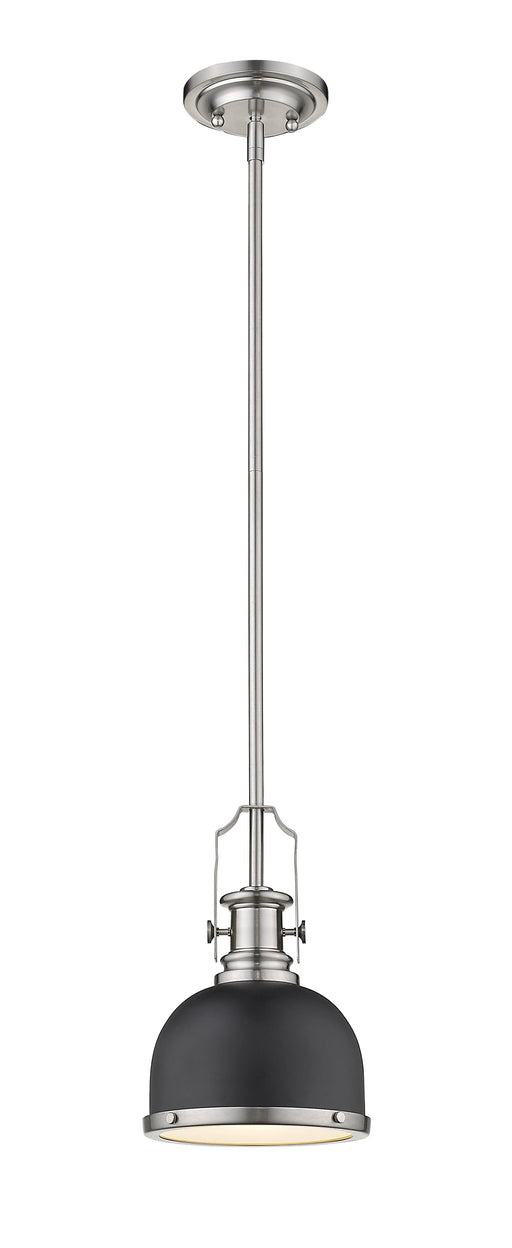 Pendant Z-Lite 725MP-MB+BN Matte Black + Brushed Nickel Melange 1 Light Pendant Z-Lite