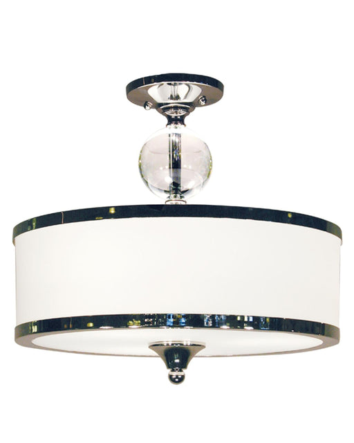 Semi Flush Mount Z-Lite 307SF-CH Chrome Cosmopolitan 3 Light Semi Flush Mount Z-Lite